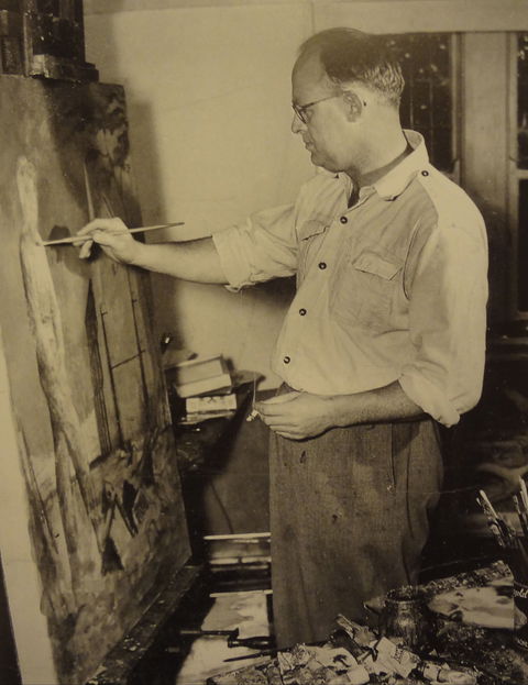 Russell Drysdale Easel Sculpture - Attractions 1