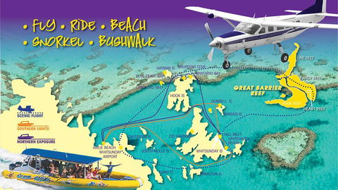 Scenic Flight - Great Barrier Reef, Heart Reef, Whitehaven Beach & Hill Inlet! - Attractions 0